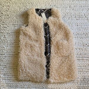 Cream Fuzzy Vest